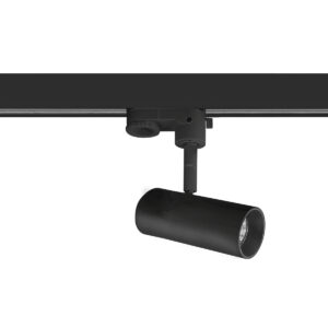 Track light projector Lux Kandez 3C S – adjustable track lighting in black and aluminum
