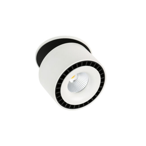 Recessed ceiling light Lux Sevilla Round 4000K – minimalist recessed ceiling light in white