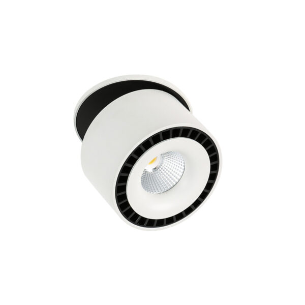 Recessed ceiling light Lux Sevilla Round 4000K – minimalist recessed ceiling light in white