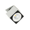 Recessed ceiling light Lux Sevilla Square 4000K – minimalist recessed ceiling light in white