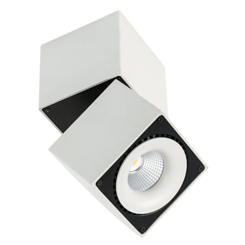 Surface mounted ceiling light Lux Sevilla Square Ceiling 4000K – surface mounted ceiling lights in white