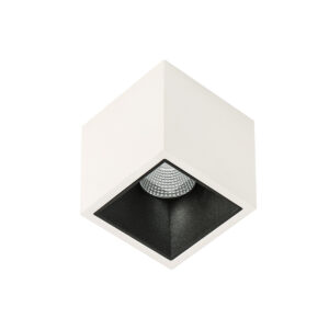 Surface mounted ceiling light Lux Alden White Black Deep 3000K – surface mounted ceiling lights in white