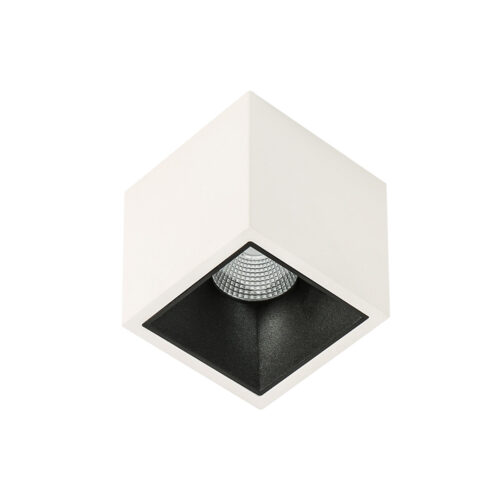 Surface mounted ceiling light Lux Alden White Black Deep 3000K – surface mounted ceiling lights in white