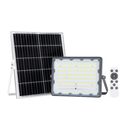 Solar light Lux Tiara 200w – solar lights in grey and aluminum