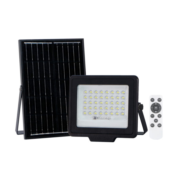 Solar light Lux Norla 100w – solar lights in black and plastic