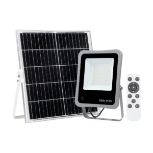 Solar light Lux Bares – solar lights in grey and aluminum