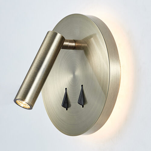 Bedside lamp Lux Nelly 9W – bedside lamps in antique bronze and steel
