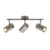 Spotlight Lux Palmoni – focused LED spotlight in nickel satin