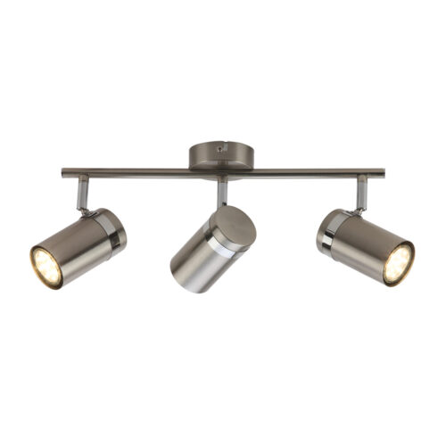 Spotlight Lux Palmoni – focused LED spotlight in nickel satin