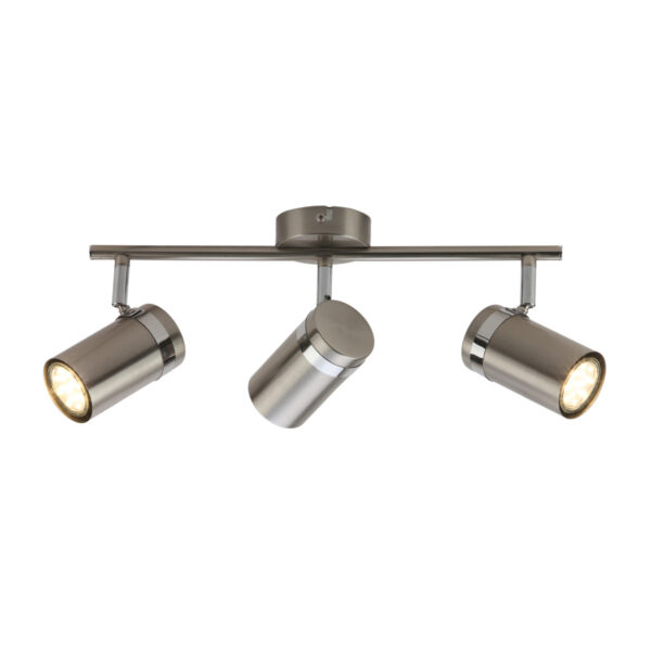 Spotlight Lux Palmoni – focused LED spotlight in nickel satin