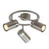 Spotlight Lux Palmoni – focused LED spotlight in nickel satin