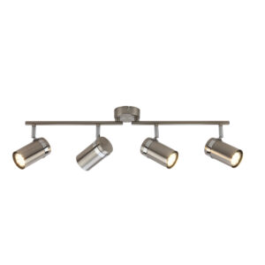 Spotlight Lux Palmoni – focused LED spotlight in nickel satin