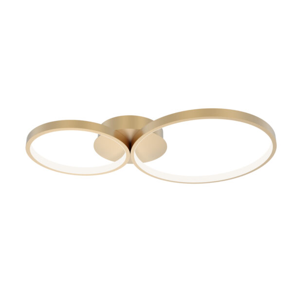 Spotlight Lux Maver – focused LED spotlight in gold and steel