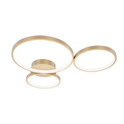Spotlight Lux Maver – focused LED spotlight in gold and steel