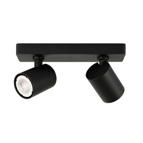 Spotlight Lux Lumsi – focused LED spotlight in sandblasted black