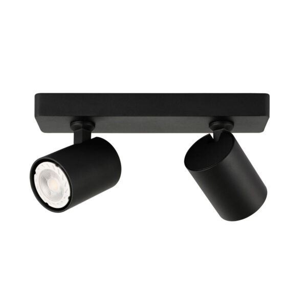 Spotlight Lux Lumsi – focused LED spotlight in sandblasted black