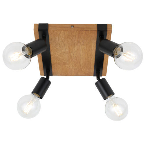 Spotlight Lux Molini – focused LED spotlight in black