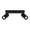 Spotlight Lux Nesto – focused LED spotlight in sandblasted black and steel