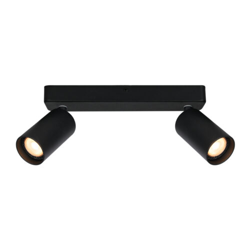 Spotlight Lux Nesto – focused LED spotlight in sandblasted black and steel