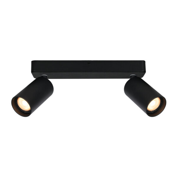 Spotlight Lux Nesto – focused LED spotlight in sandblasted black and steel