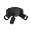 Spotlight Lux Nesto – focused LED spotlight in sandblasted black and steel