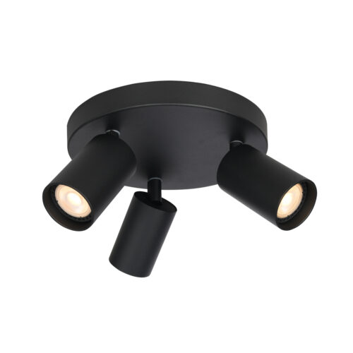Spotlight Lux Nesto – focused LED spotlight in sandblasted black and steel
