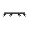 Spotlight Lux Nesto – focused LED spotlight in sandblasted black and steel