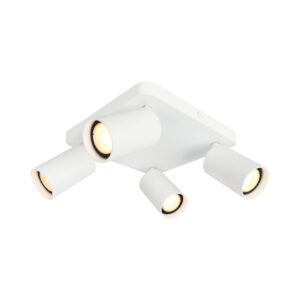 Spotlight Lux Nesto – focused LED spotlight in sandy white and steel