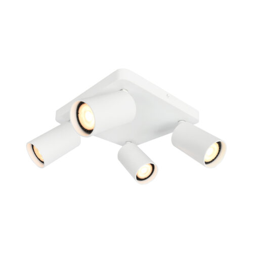 Spotlight Lux Nesto – focused LED spotlight in sandy white and steel