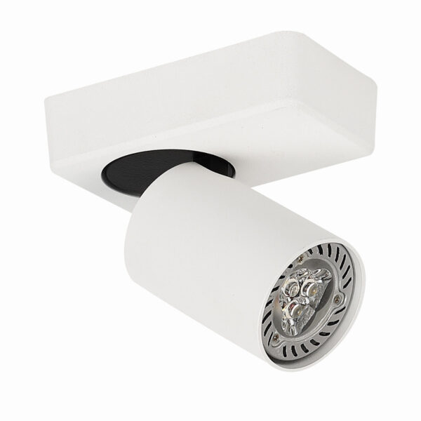 Spotlight Lux Federica – focused LED spotlight in sand white