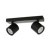 Spotlight Lux Karlota – focused LED spotlight in black and steel
