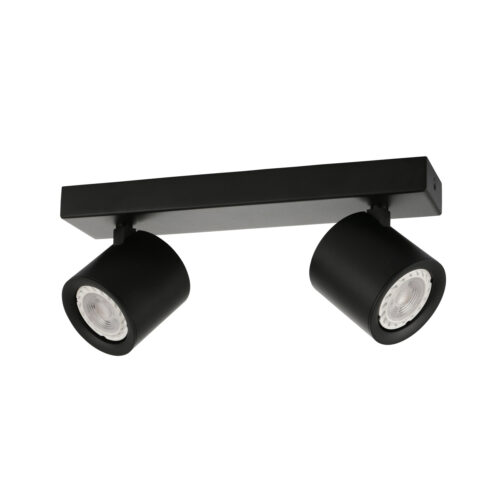 Spotlight Lux Karlota – focused LED spotlight in black and steel