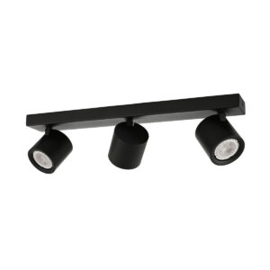 Spotlight Lux Karlota – focused LED spotlight in black and steel