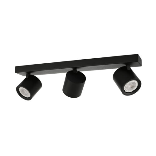 Spotlight Lux Karlota – focused LED spotlight in black and steel