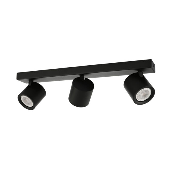 Spotlight Lux Karlota – focused LED spotlight in black and steel