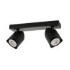 Spotlight Lux Merusa – focused LED spotlight in black and steel