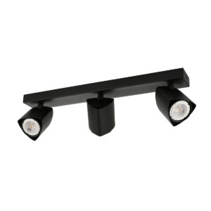 Spotlight Lux Merusa – focused LED spotlight in black and steel