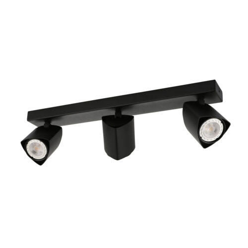 Spotlight Lux Merusa – focused LED spotlight in black and steel