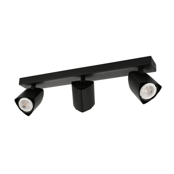 Spotlight Lux Merusa – focused LED spotlight in black and steel