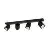 Spotlight Lux Merusa – focused LED spotlight in black and steel