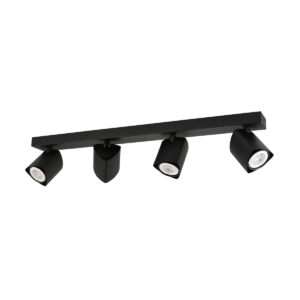 Spotlight Lux Merusa – focused LED spotlight in black and steel