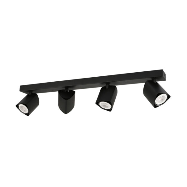 Spotlight Lux Merusa – focused LED spotlight in black and steel