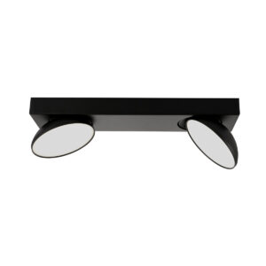 Spotlight Lux Castelio – focused LED spotlight in black and aluminum