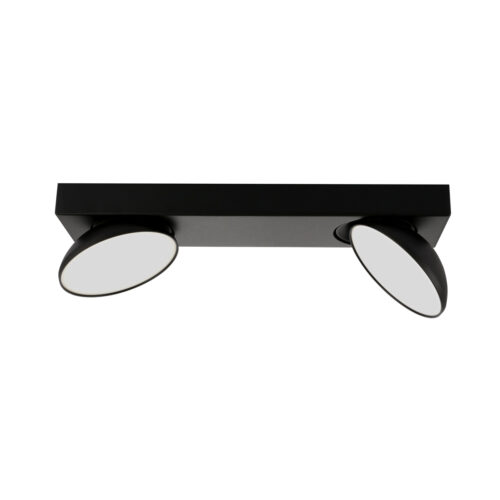 Spotlight Lux Castelio – focused LED spotlight in black and aluminum