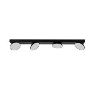 Spotlight Lux Castelio – focused LED spotlight in black and aluminum
