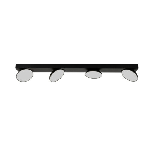 Spotlight Lux Castelio – focused LED spotlight in black and aluminum