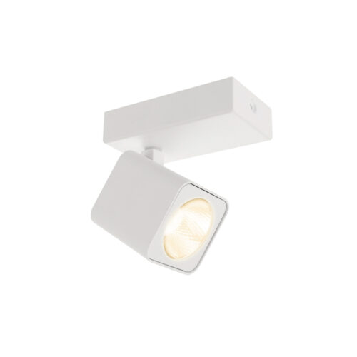 Spotlight Lux Aveiro – focused LED spotlight in white and steel