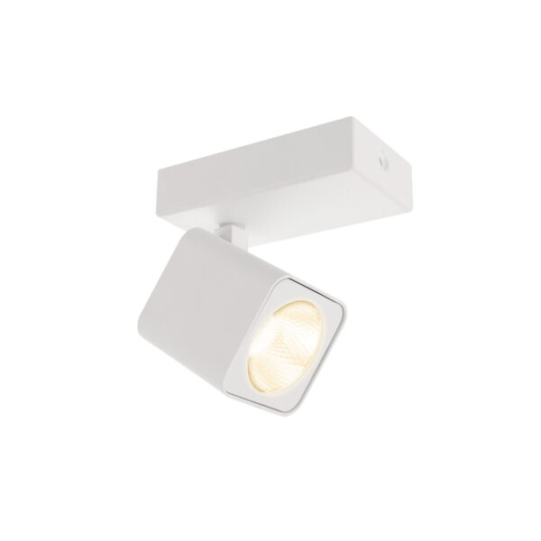 Spotlight Lux Aveiro – focused LED spotlight in white and steel