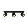 Spotlight Lux Aveiro – focused LED spotlight in black and steel