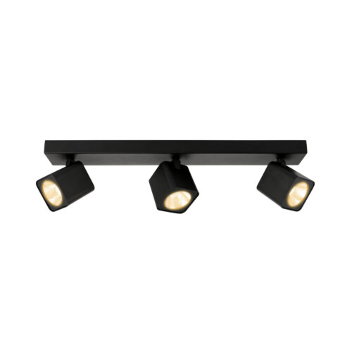 Spotlight Lux Aveiro – focused LED spotlight in black and steel